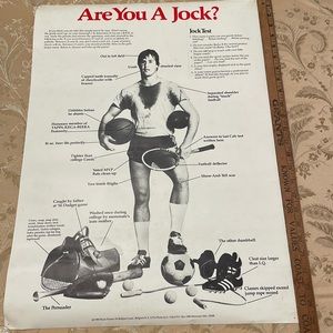 Are You A Jock 1980 Poster.